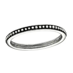 Dotted Ring - Oxidized 925 Sterling Silver