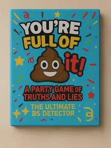 You're Full of It! The Ultimate BS Detector - Funny Adult Party Game of Truths and Lies - Party Game for Friends Couples or White Elephant Gifts