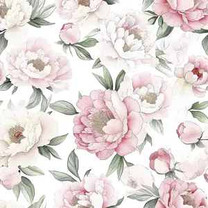 Floral Self-Adhesive Wallpaper Roll, Easy Peel & Stick, Waterproof Vinyl Material, Home Decor for Living Room Bedroom, Peel and Stick Wallpaper Designs