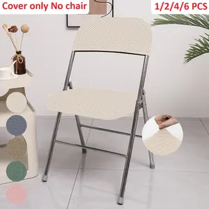 1/2/4/6 Set Folding Dining Chair Slipcover, Chair Covers Set, Colorful Chair Protectors for Dining Room & Office, Stylish Home Furniture Decor