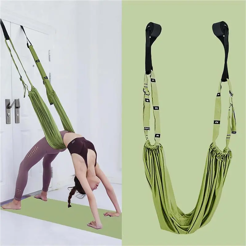 Leg Stretch Strap for Home Workouts - Portable Elastic Exercise Band for Back Flexibility, Body Shaping Support, and Pilates Fitness Routine, Yoga Fitness Equipment, Exercise Bands For Legs, Home Workout Band