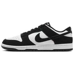Nike Dunk Low SE 'Suede Panda' Men's Classic Low-Top Sneaker with Premium Suede Upper & Panda-Inspired Colorway for All Seasons