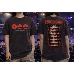 Kpop World Tour 2026 T-Shirt, Oversized Vintage Tee, Hooligan Back Print