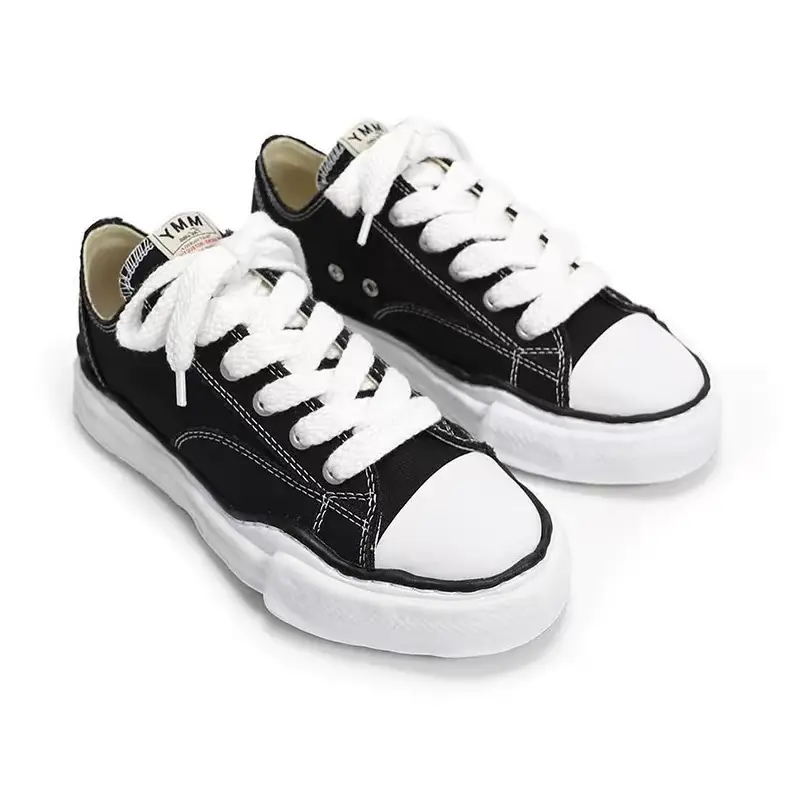 Maison Mihara Yasuhiro Unisex Low-Top Canvas Shoes, Casual Dissolved Rubber Sole Lightweight Sneakers, Trainers, Walking Shoes, Designer Board Shoes, Sports Shoes for Men & Women