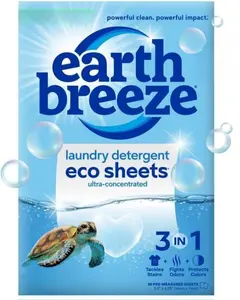 Laundry Detergent Sheets Fresh Scent - 60 Loads Eco Liquidless Soap - Travel-Friendly for Hot & Cold Cycles, Tackles Tough Stains & Odors - Gentle on Skin, 30 Ct