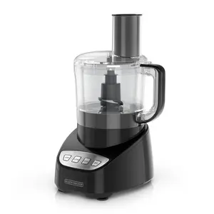 8-Cup Food Processor, Black 8-Cup Food Processor, Black