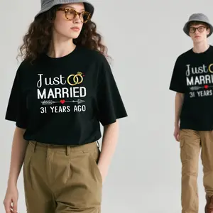Suitable for both men and women.Just Married 31 Years Ago 31st Anniversary Gift for Couple couple  matching  outfit Casual Clothes Womenswear Birthday