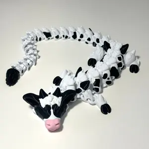 Large Cow Dragon - 3D Printed Articulating Figure