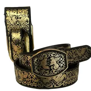Cinto Gallo De Oro Cowboy Belt SET