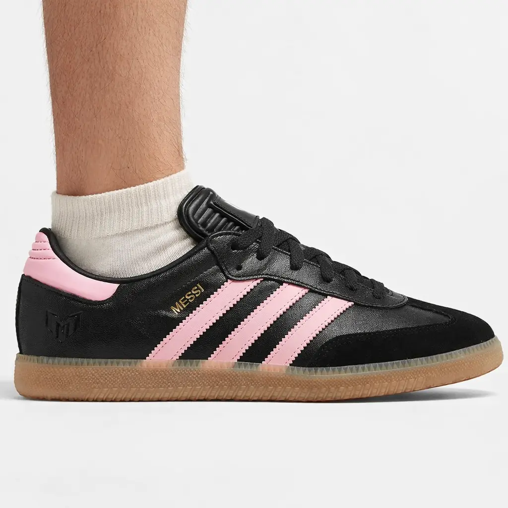 Adidas Originals Men's Black/Pink Messi Samba Sneakers, JP7845 - TikTok Shop