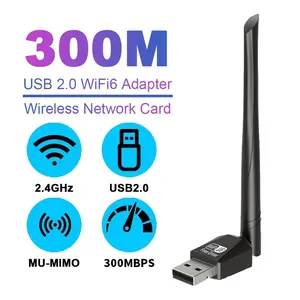 2 in 1 Wireless Adapter, USB Powered Wireless Adapter, Plug & Play High Speed Internet Adapter, No Driver Required, Compatible with Bluetooth-compatible & WiFi