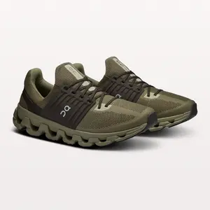On Men's Cloudswift 3 AD Running Shoes, Grove & Thorn | Ice & Black - Full Size