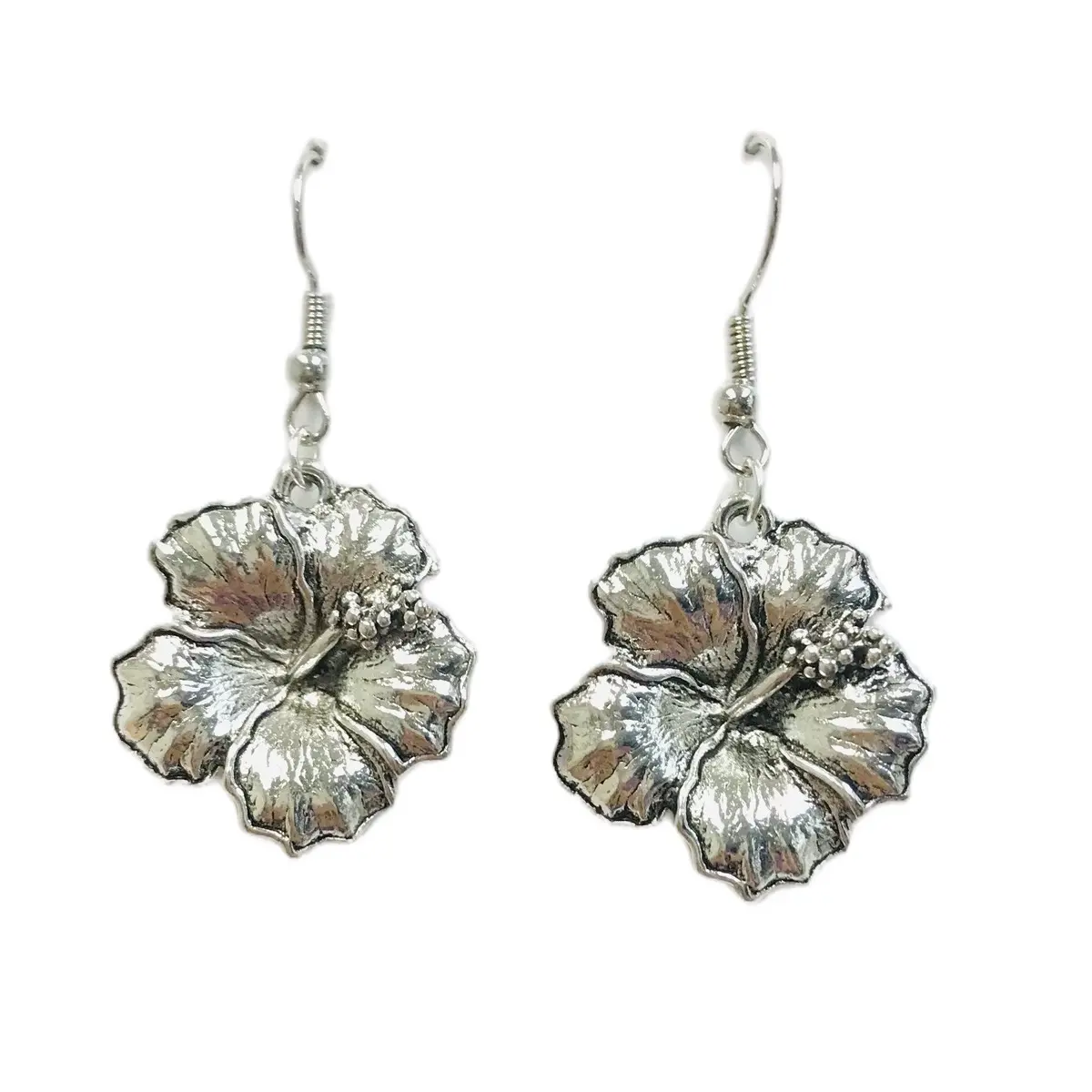 Hibiscus earrings