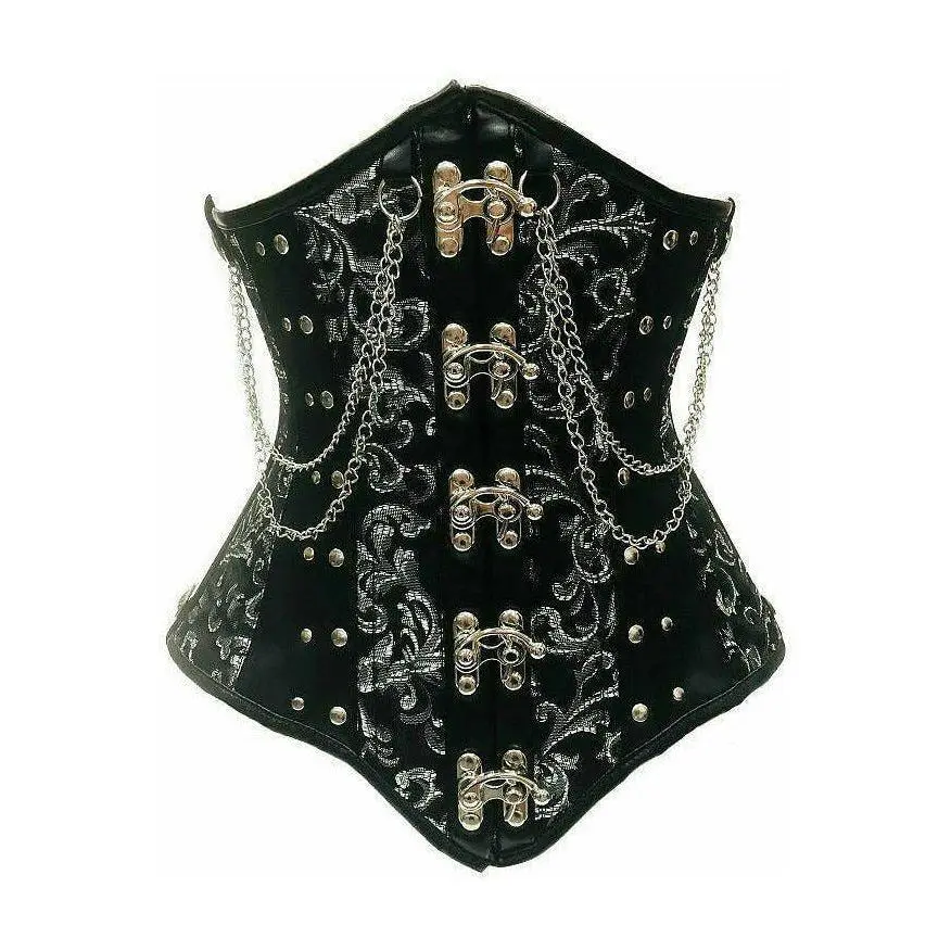 Top Drawer Steel Boned Underbust Corset w/Chains and Clasps