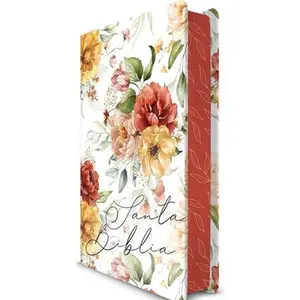 Biblia Rvr 1960 Letra Grande Tamaño Manual, Hc, Flores Rosadas Y Cantos Pintados / Spanish Bible Rvr 1960 Handy Size Large Print with Flowers and Spra -- Reina Valera Revisada 1960, Hardcover