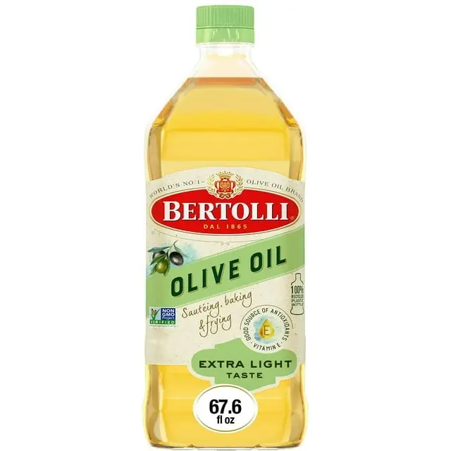 Bertolli Extra Light Olive Oil – 67.6 fl oz | Mild Flavor, High-Heat Cooking Oil for Frying, Baking & Everyday Cooking