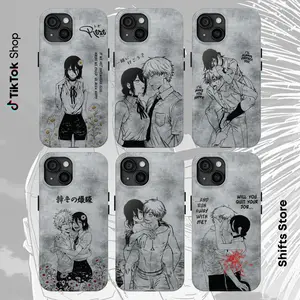 [COLLECTION] Chainsaw Man The Movie: Reze Arc – Denji x Reze Couple Tough Phone Case Protective Cover with Impact Resistance & Shock Dispersion for iPhone and Samsung