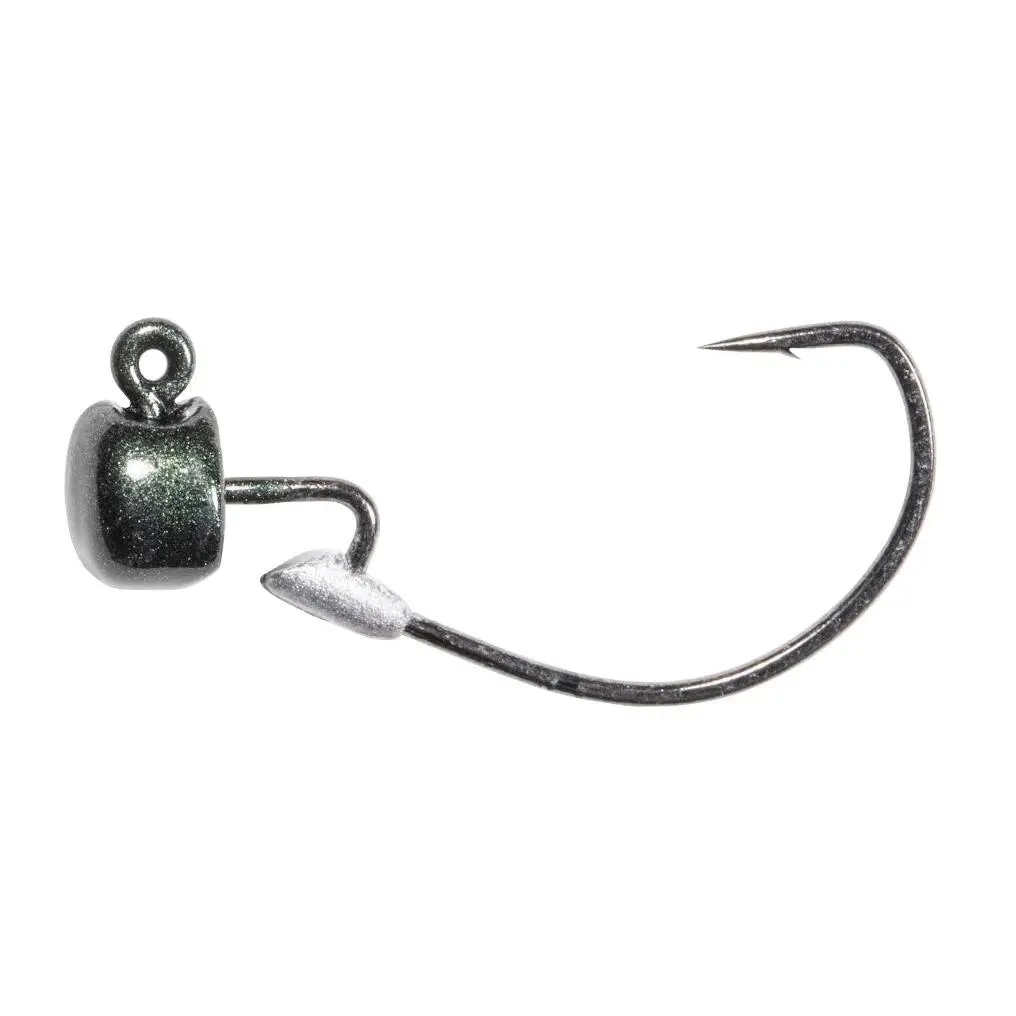 NedlockZ EWG Weedless Jigheads for Ned Rigs, Mushroom Head Fishing Tackle with Molded Bait Keeper, Heavy-Duty VMC Hook, 4 Count