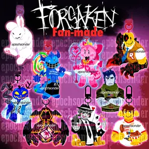 Forsaken Keychain | Bluudud, Pr3tty princess, John Doe, Chance, Guest 1337, Shedletsky, Taph, Dusekkar, Gubby, Great For Daily Use Or As Thoughtful Little Gifts For Your Friends And Yourself