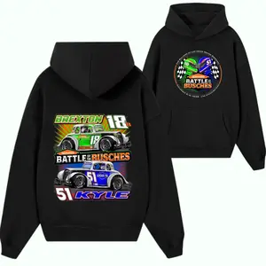 Brexton Busch vs Kyle Busch Battle Of The Busches Hoodie – Vintage Racing Graphic NASCAR Inspired Sweatshirt