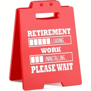 Funny Retirement Gift for Teachers & Nurses, Humorous Desk Sign for Office Farewells, Perfect Retirement Party Decoration, Signage