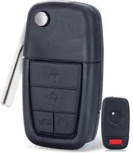 Replacement Shell Folding Remote Case Fob 5 Button for Pontiac G8 2008-2009