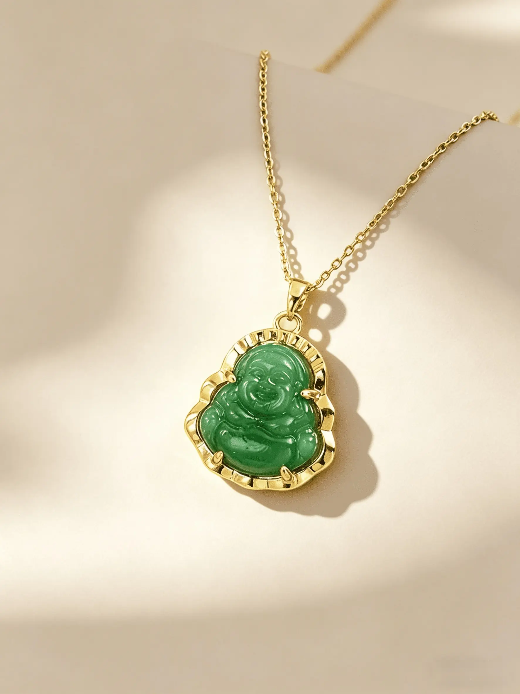 Buddha Pendant Necklace for Women & Men, Fashion, Fashionable Jewelry Accessories, Chic Gorgeous Jewelry for Party, Daily Clothing Decor, Trendy All-match & Exquisite Jewelry for Birthday Gift, Flat Byzantine Chain