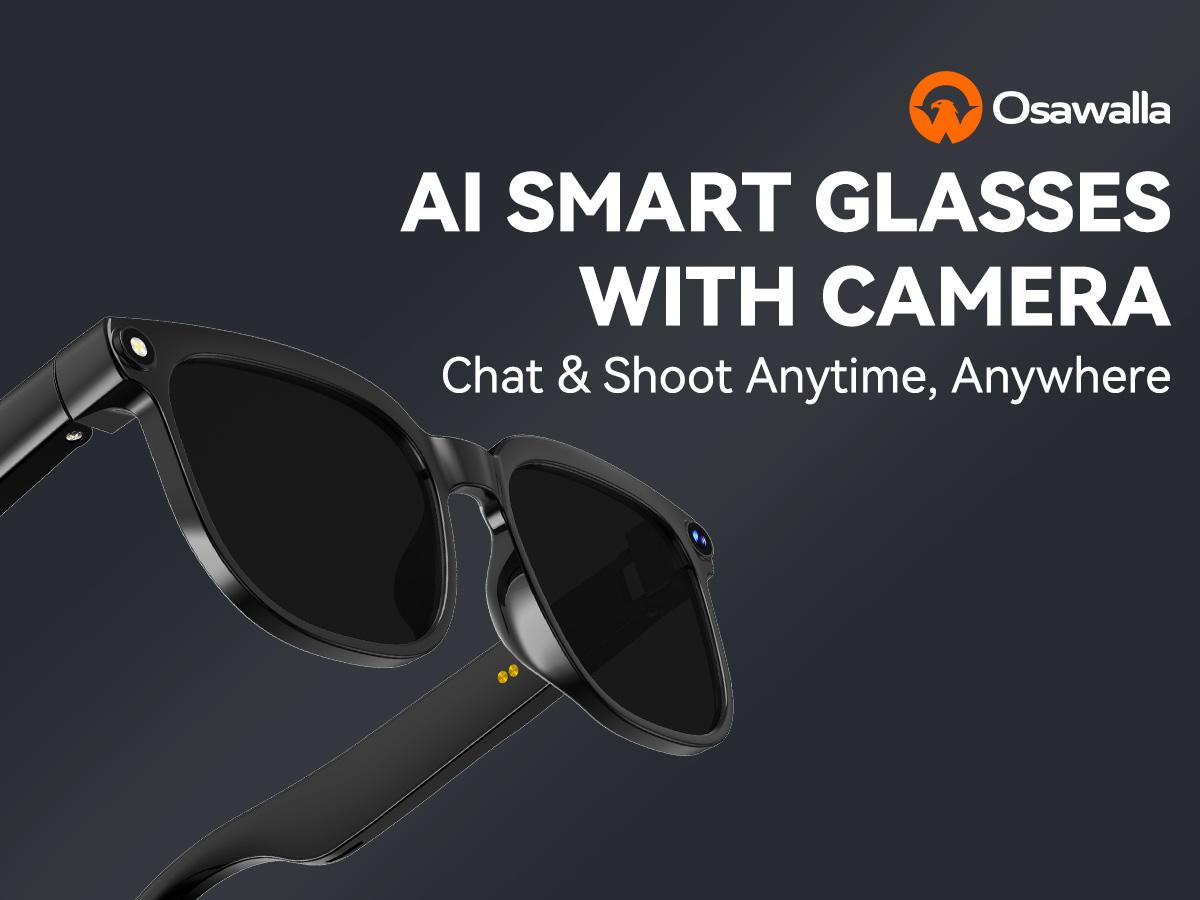 2026 New Smart AI Camera Glasses with8MP Camera Glasses,1080P Anti-Shake Video Recording,Button Touch Adjustment for Travel Outdoor Adventures Hands-Free Photography 139 Languages Real-Time Translation Bluetooth Wireless Wearable Video Recording