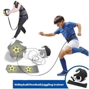 Soccer Football Kick Trainer Adjustable Waist Belt Soccer Training Equipment Solo Practice Training Aid for Control Skills (For Kids & Adults)