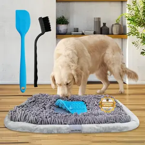 Calico Pet Snuffle Mat for Dogs - Lick Mat Attached with Sniffing Mat Size 25x18 Inch - Best Enrichment Puzzle Pad for Small to Large Dogs