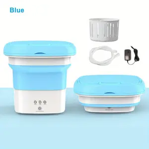 Folding Mini Washing Machine Portable with Drying for Clothes Socks Underwear