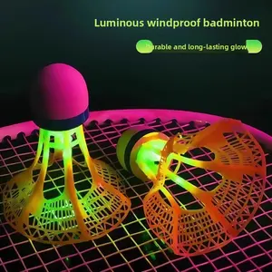 Badminton windproof training ball can't be broken, luminous high elasticity, windproof glow