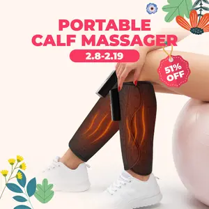 CINCOM Heated and Portable Leg Massager with Calf Airbags, Adjustable Modes and Intensity Levels for Enhanced Comfort – The Ideal Relaxation Gift for Loved Ones