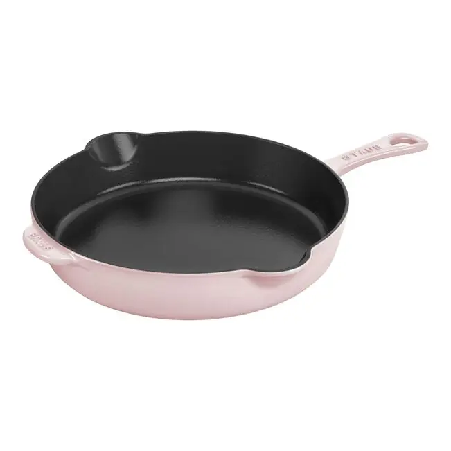 STAUB Enameled Cast Iron Skillet, 8.5-inch Traditional Deep Dish, Made in France