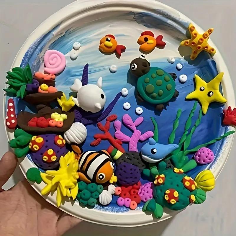 50 Color Air Drying Clay Set, ultra light clay belt carving tool - perfect for DIY crafts and novelty toys fathersdaygifts Art Supplies