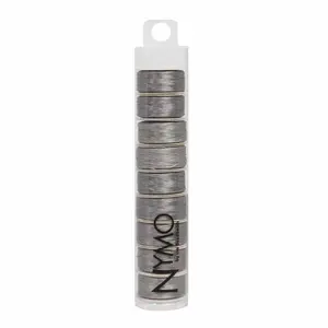 20TN105-B: Thread Nymo Grey Size B 72yd x10 Bobbins