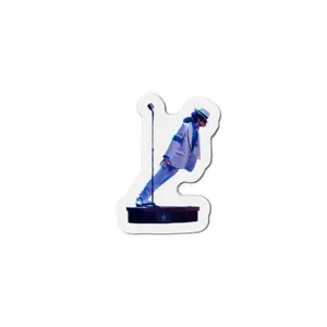 Leaning Michael Jackson Die-Cut Magnet | Music Icon Refrigerator Magnet