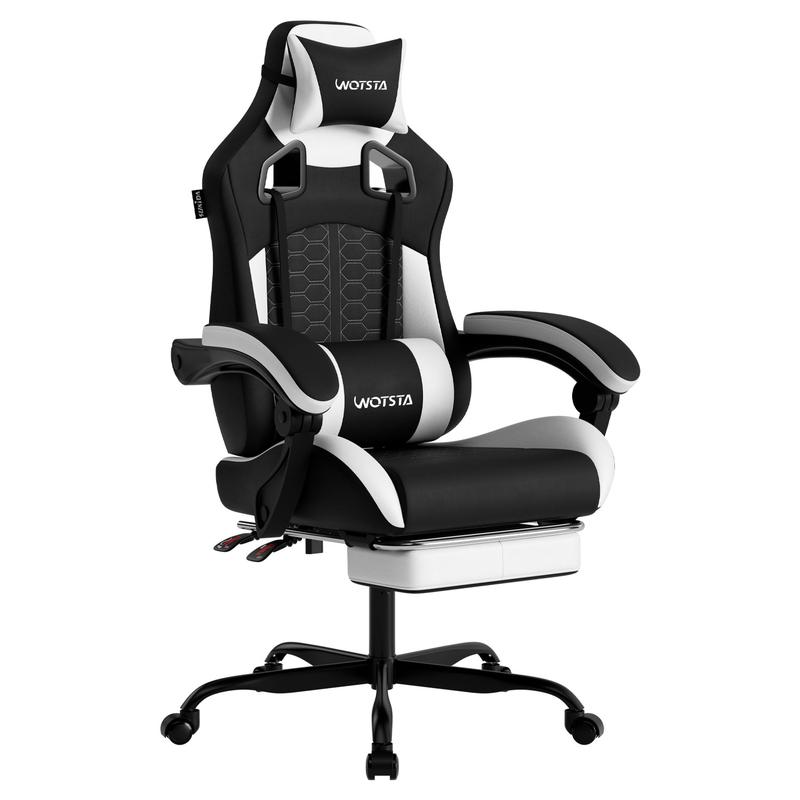 SUIKDA Gaming Chair,Ergonomic Gaming Chair High Back Office Chair with Lumbar Support and Adjustable Armrests 360° Swivel Racing Chair
