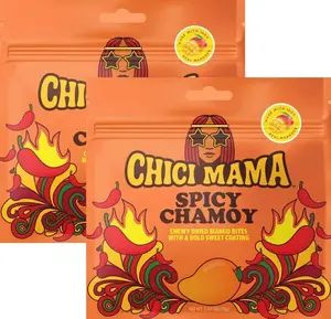 Chici Mama Spicy Chamoy Mango Bites – Made with Real Mango | Chewy, Juicy Candy-Alternative Treat | No Artificial Colors, Flavors, or Sweeteners | Gluten-Free, Naturally Vegan & Free of Major Allergens | Better-For-You Snack | 2 Pack - 70g