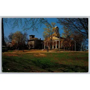 Postcard MA Massachusetts Amherst College Hall 1980s Chrome Used