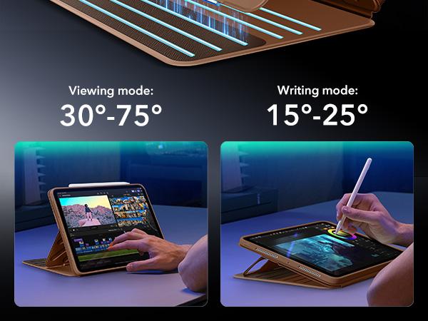 ESR for iPad A16/10th Gen Case, iPad Air 11/13 inch Case, Pro 11/13 inch case, Air 5th/4th Case, Removable Magnetic Cover, Ultra-Stable Case with Pencil Holder, 9 Standing Angles, Shift Series ESR for iPad A16/10th Gen Case, iPad Air 11/13 inch Case, Pro 11/13 inch case, Air 5th/4th Case, Removable Magnetic Cover, Ultra-Stable Case with Pencil Holder, 9 Standing Angles, Shift Series