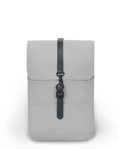 RAINS Backpack Mini – 13” Laptop Pocket Waterproof Modern Rucksack (Stone)