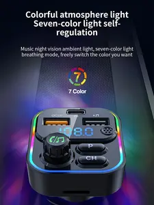 Type-C PD 20W+ QC3.0 Fast USB Charger Supports Hands-Free Siri Google Assistant MP3 Player Receiver Hi Fi Bass, Support U Disk