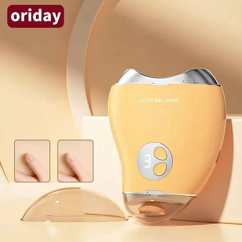 2 in 1 Double Head Electric Nail Clipper, Rechargeable Nail Sharpener, Professional Nail Care Tool for Home & Salon Use