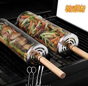 BBQ Grill Roaster Stainless Steele Cage