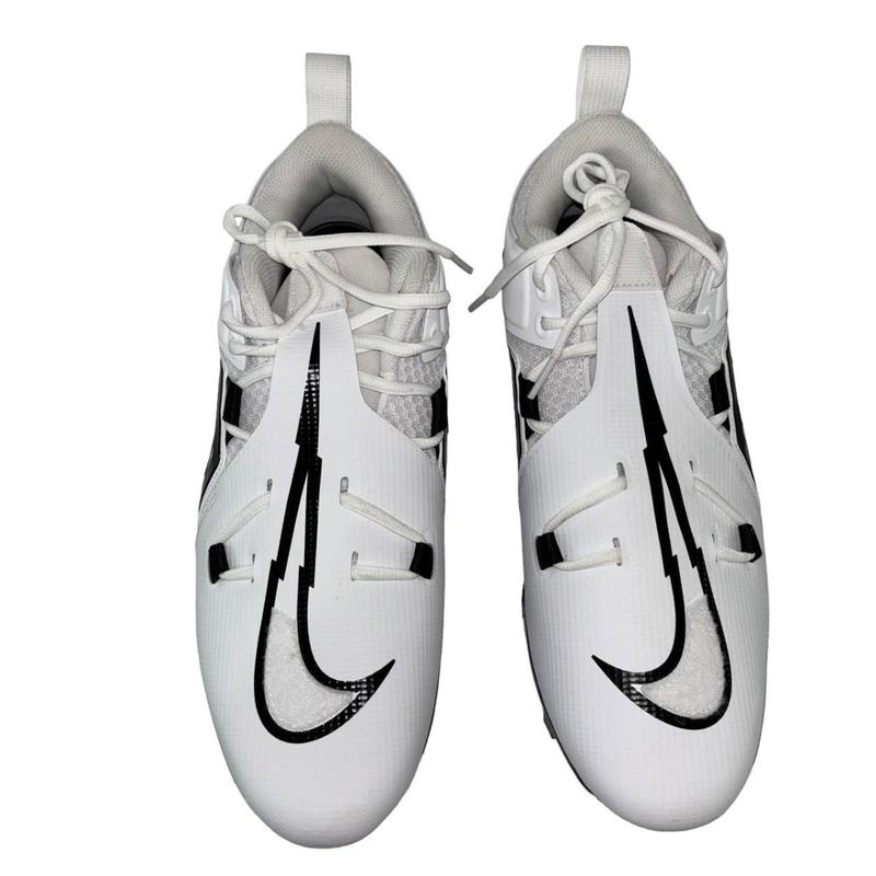 Ohio State Football Team Issued Nike Alpha Menace Pro 3 Low P White/Black Cleats