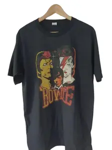 David Bowie Vintage Look Retro T-Shirt Cotton Casual