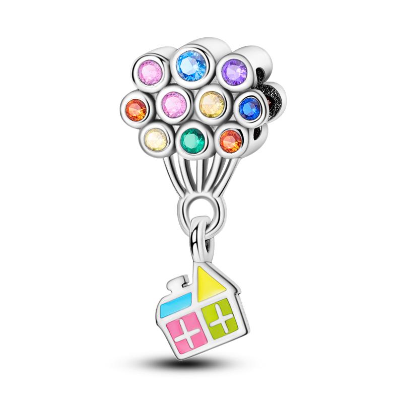 MULA Humanistic Life Series Beads - 925 Silver and Enamel Handmade Beads for Pandora Bracelets and Necklaces, Women's Fashion and Personalized Gifts