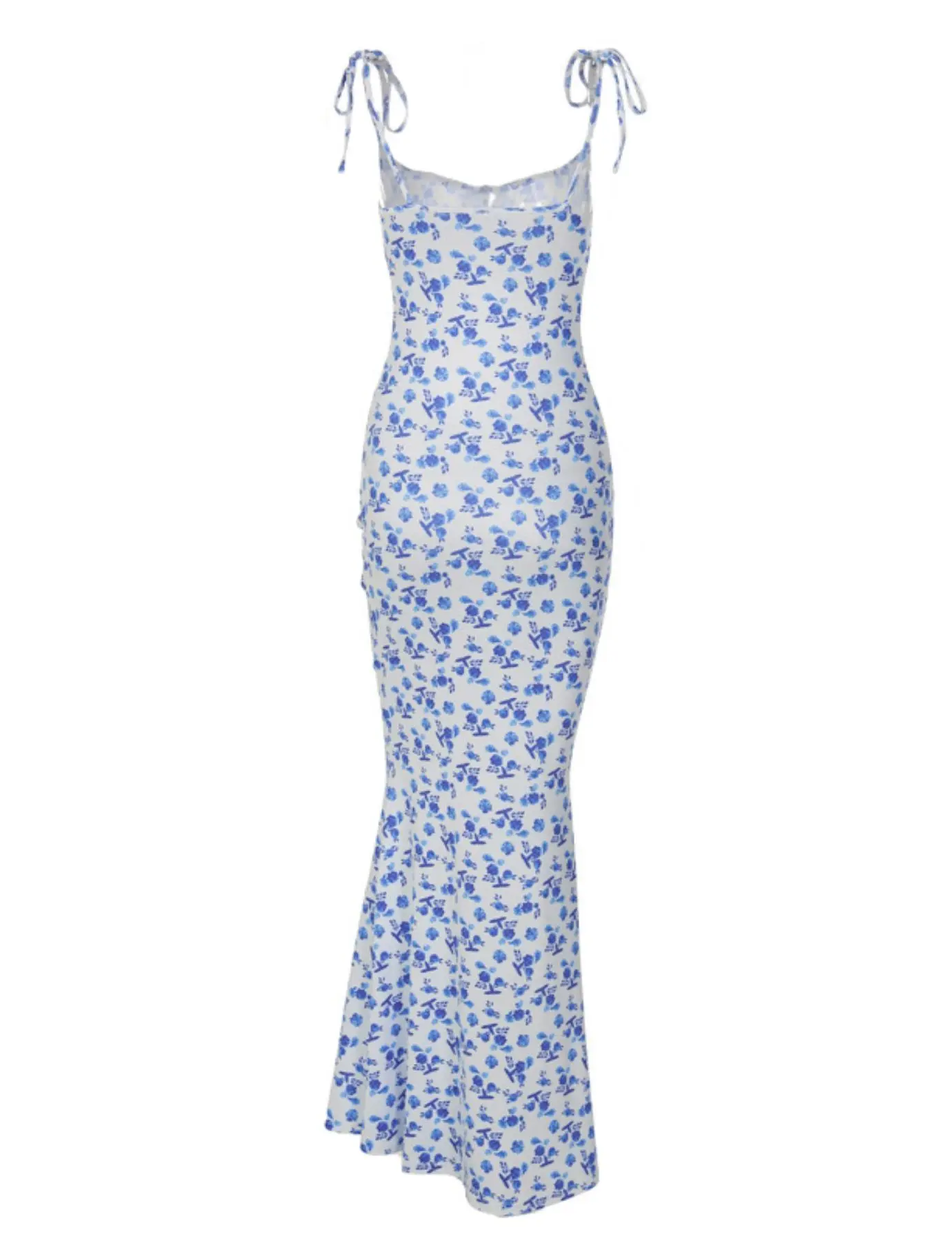 Women's Ditsy Floral Print Backless Adjustable Tie Shoulder Straps Knot Mermaid Dress, Elegant Tie Front Maxi Cami Bodycon Dress for Holiday Party, Summer Clothes Women, Summer Dresses for Women, Womenswear - TikTok Women's Ditsy Floral Print Backless Adjustable Tie Shoulder Straps Knot Mermaid Dress, Elegant Tie Front Maxi Cami Bodycon Dress for Holiday Party, Summer Clothes Women, Summer Dresses for Women, Womenswear - TikTok