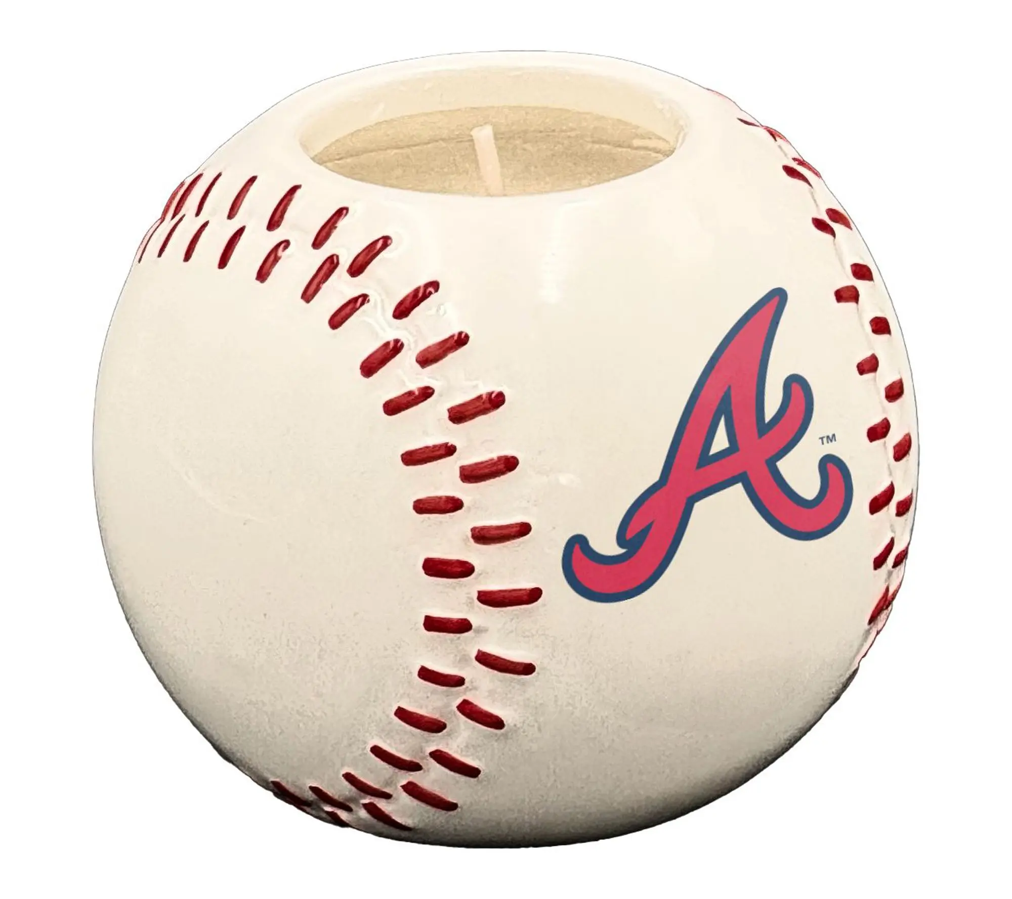 Pegasus Sports MLB Ceramic Baseball Honey Vanilla 8oz Candle